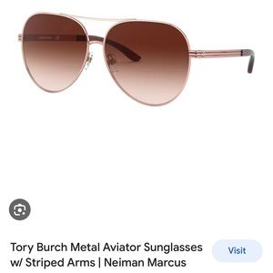 Tory Burch Metal Aviator Sunglasses